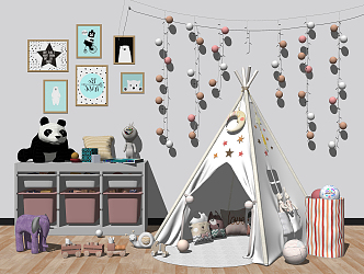 Children's Tent Modern Tent 3d model