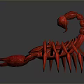Three Vibrant Colored Reptile Scorpion Figures In 3D Rendered Design