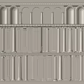 European Roman Column Simple European Roman Column Gypsum Column Gypsum Line European Architectural Component Arch 3d model