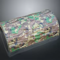 Camouflage Pattern Dome Shaped Pet Bed Fabric Cover for Pets Comfortable Resting Space 3d model