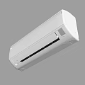 White Wall Mounted Air Conditioner Fan With Modern Sleek Design and Appearance
