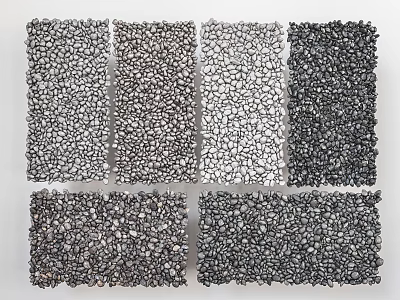 Stone Wood Decorative Panels With Various Textures For Interior Design Projects 3d model