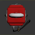 Red Shell Fuel Dispenser With Digital Display And Fuel Nozzle