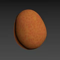 Fresh Orange Egg With Smooth Texture And Natural Hue In Soft Light