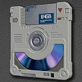 Electronic Storage Device With 64GB Capacity Retro Design And CD Disc Element