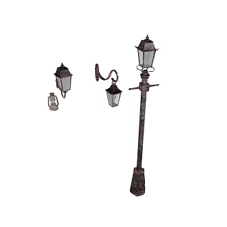 Street lamp wall lamp horse lamp 3d model
