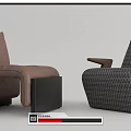 Modern Fabric Single Sofa in Various Colors with Comfortable Design for Living Room