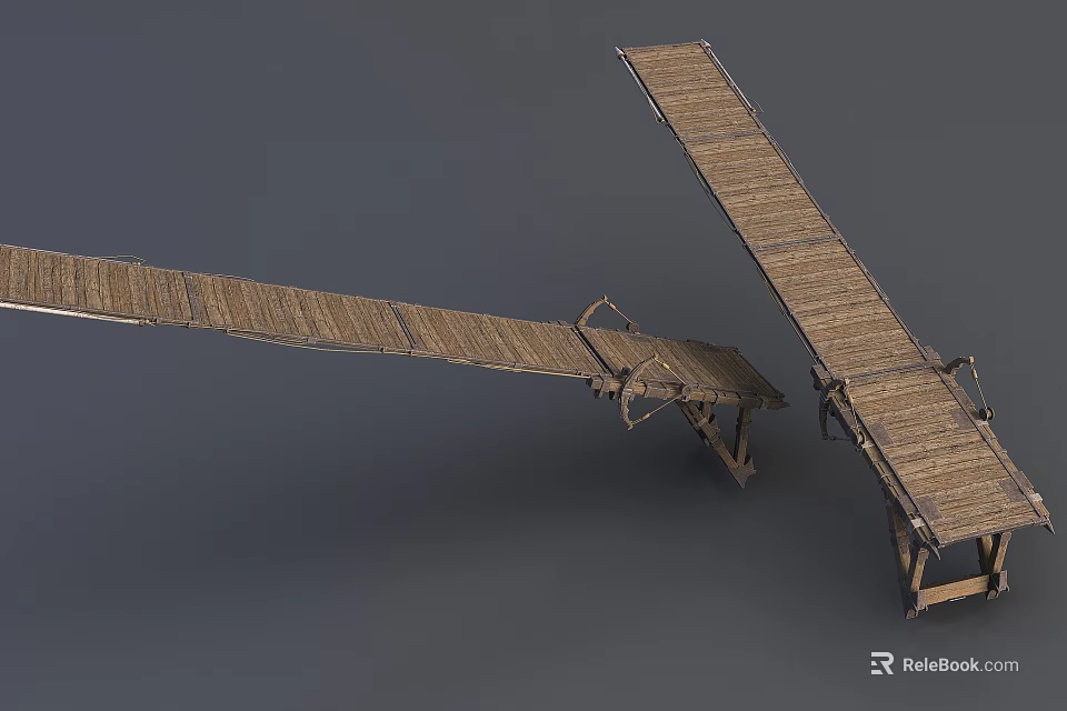 Utility Vehicle With Wooden Tilted Loading Platform And Functional Structure Design 3d model