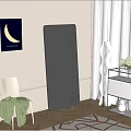 modern floor mirror 3d model