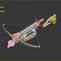 Crossbow Mechanical Crossbow Shift Bow and Arrow Shoot Far Equipment Weapons High-tech Crossbow 3d model