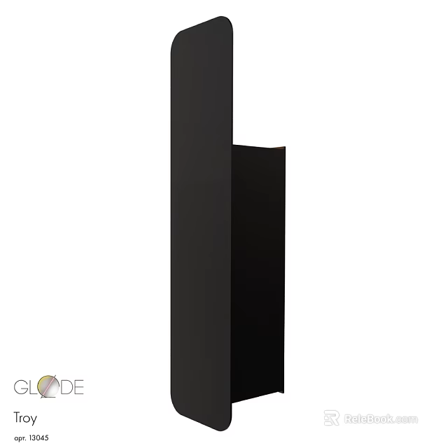 Modern Black Wall Lamp With Sleek Vertical Design For Indoor Home Decor 3d model 