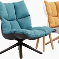Modern Multicolor Accent Leisure Chairs With Round Side Tables And Stylish Bases