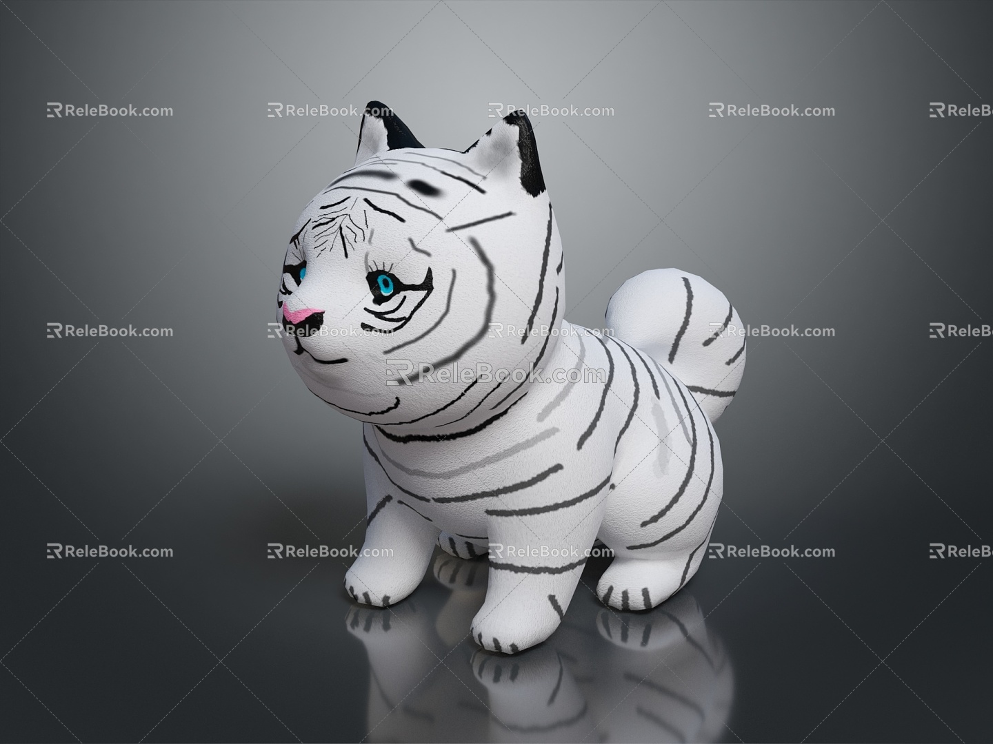 Modern tiger tiger tiger tiger downhill tiger 3d model