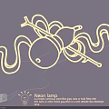 Neon Light Fixture Set With Tube Shape Specific Glow And Flexible Design For Various Decoration