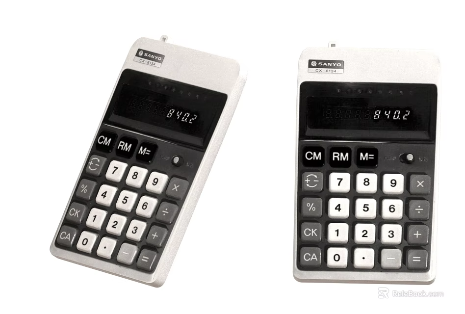 Office Electrical Appliances Sharp Calculators with Functional Buttons Clear Digital Display for Office Use 3d model 