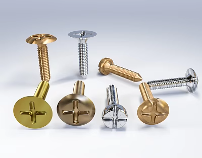 Modern screw self-tapping 3d model Modern screw self-tapping 3d model