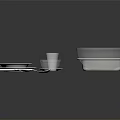 Daily Living Kitchen Utensils With White Tray Plates Glass Cups And Stainless Steel Spoons Forks