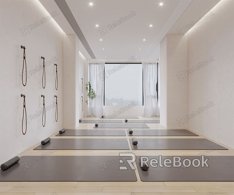 Modern Yoga Room model