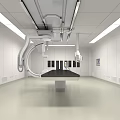 Modern hybrid operating room 3d model