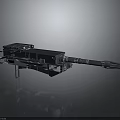 Tactical Military Weapon With Heavy Duty Mechanical Structure Metal Body And Extended Barrel Design