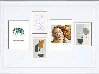 Modern Photo Wall Hanging Painting 3d model