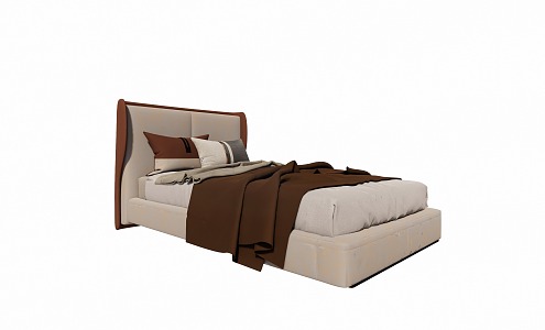 Modern Single Bed 3d model