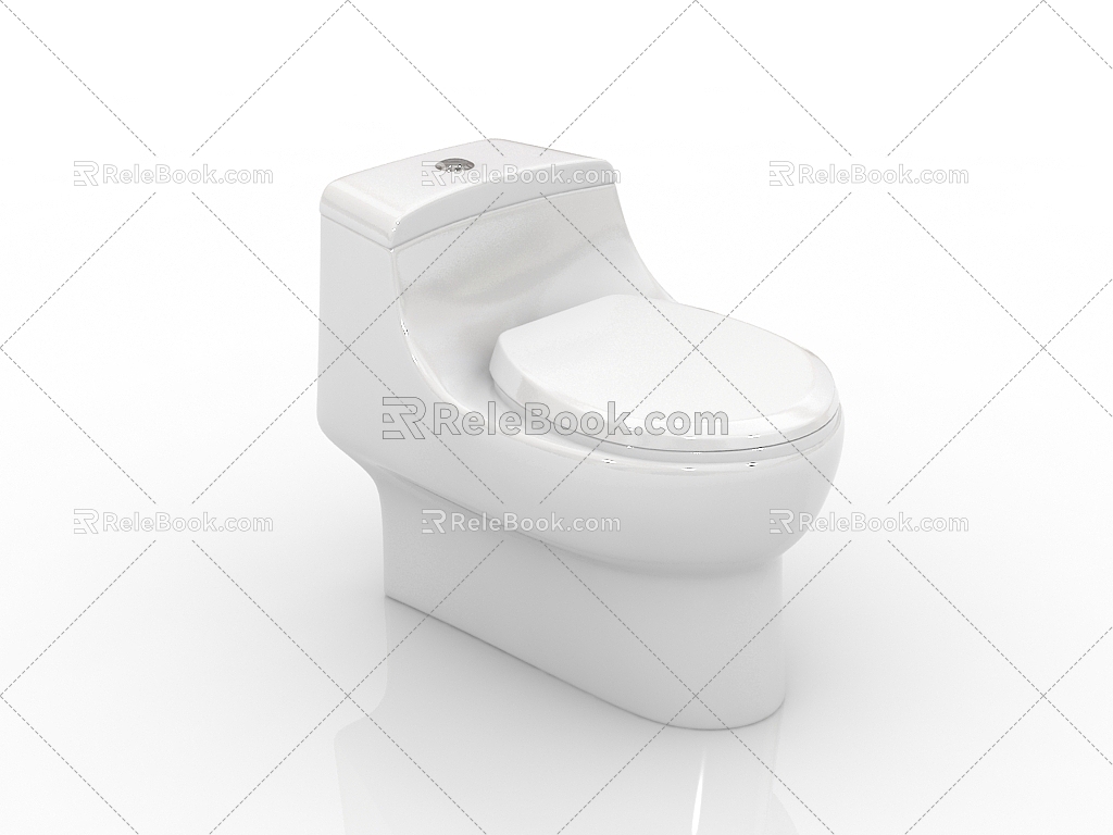 Modern Bathroom Supplies Toilet Smart Toilet Toilet 3d model