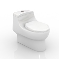 Modern Bathroom Supplies Toilet Smart Toilet Toilet 3d model