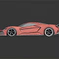 3D Rendered Pink Sports Car With Sleek Modern Aerodynamic Exterior Design