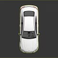 White Sports Coupe Car With Orange Interior Sleek Design And Shiny Wheels
