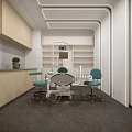 Modern Dental Clinic Interior With Treatment Chairs And Large Windows