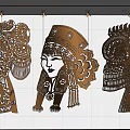 Traditional Ethnic Style Decorative Wall Hangings Featuring Character Portraits With Intricate Ornaments