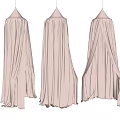 Hanging Pink Bed Canopy Set Of Three Designs For Bedroom Decor