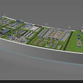 Modern Commercial Equipment Industrial Facility With Production Lines And Storage Systems