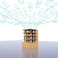 Modern Column Package Column 3d model
