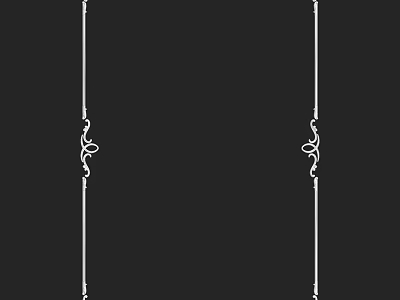 Elegant Vertical Decorative Components With Intricate Ornate Scroll Design Elements 3d model