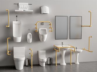 Modern Toilet Barrier-free Toilet Sanitary Ware 3d model