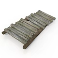 Handmade Rustic Wooden Tray With Sticks Bound By Rope For Daily Household Use