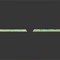 Green Narrow Hanging Strips With Metal Hooks For Organizing Daily Items