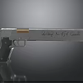 Dirty Harry 44 Magnum Revolver With Silver Metal Body And Wooden Grip