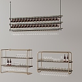 Wine Rack Metal Wine Rack Wine Glass Storage Rack Chandelier 3d model