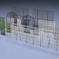 Industrial Equipment Metal Fences Guard Rails And Steel Doors For Industrial Safety