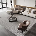 Modern Sofa And Coffee Table Set With Light Upholstery Glass Top And Accent Chair