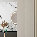 Modern Entrance Cabinet Cream Scarpa Stacked Structure Partition Entrance 3d model
