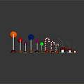 Vibrant Colorful Lollipops Candy Canes Cherries And Assorted Sweet Candies