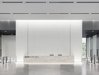 Office lobby 3d model