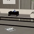 New Chinese-style Lohan Bed 3d model