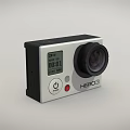 HERO3 Action Camera Compact Digital Device Featuring High Resolution Lens And Screen 3d model
