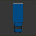 Blue Box Truck Commercial Cargo Transport Vehicle With Smooth Exterior Design