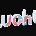 Luohu Brand Logo Modern 3D Design With Vibrant Colors And Geometric Shapes